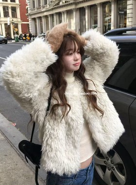 class韩国直邮120719 VEGETABLE 韩代2025款  毛毛外套