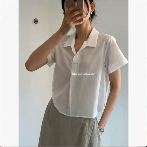 class韩国直邮062308 idee 韩代2026款   短袖衬衫