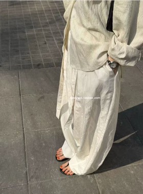 class韩国直邮1032612 Arkie 韩代2026款  慵懒松弛感莫代尔甩裤