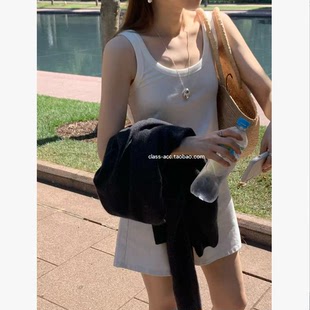 class韩国直邮022602 OUNCE 韩代2026款  纯色内搭小背心
