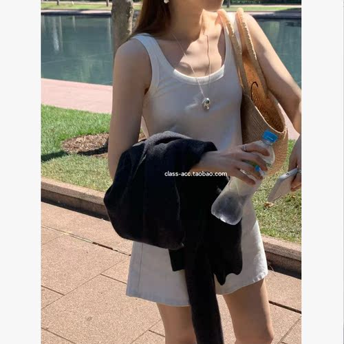 class韩国直邮022602 OUNCE 韩代2026款  纯色内搭小背心