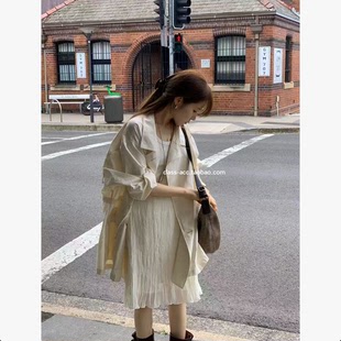 仙气飘飘褶皱半裙 韩代2026款 class韩国直邮022625 OUNCE