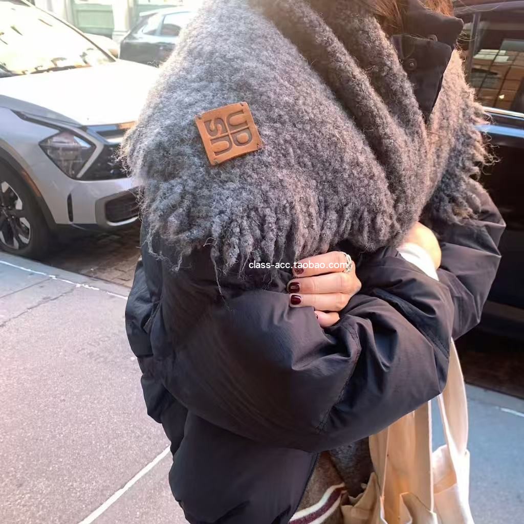 韩现class韩国直邮110505 UNDERSON韩代2025糯叽叽保暖围巾三角巾