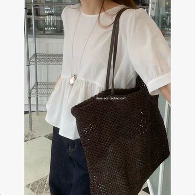 class韩国直邮031210 OUNCE 韩代2026款   可爱减龄短袖衬衫