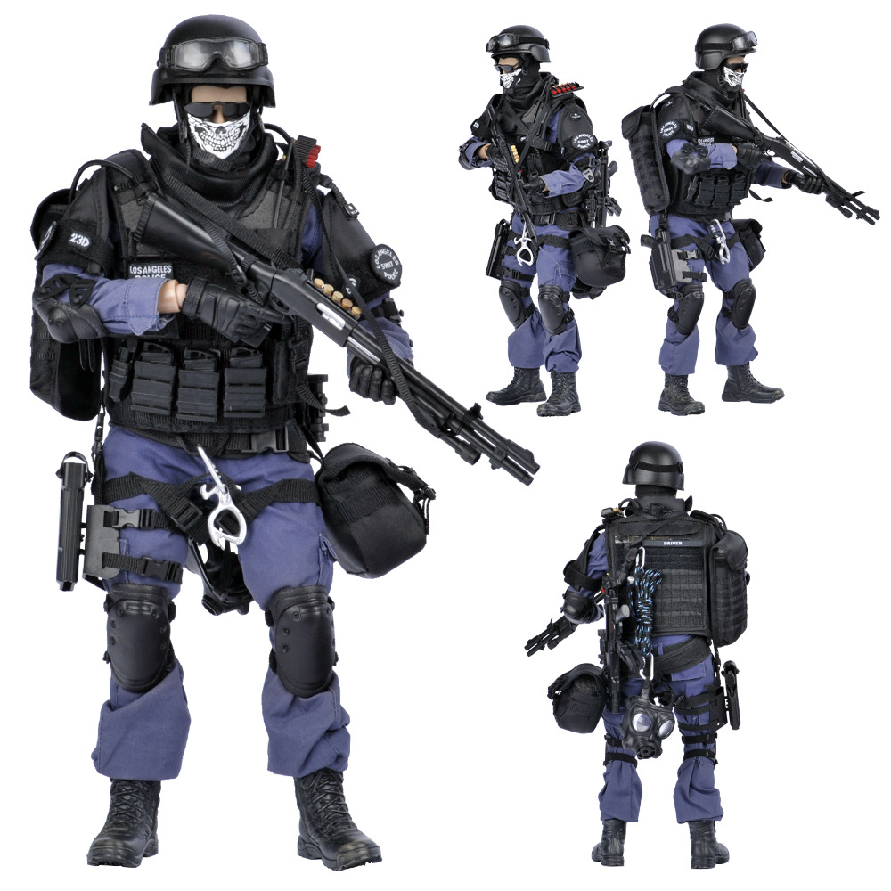 KADHOBBY仿真1/6小比例TE警SWAT攻击手兵人模型玩具-封面