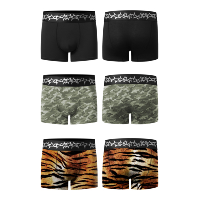 TecNineGroup荆棘星印花平角内裤