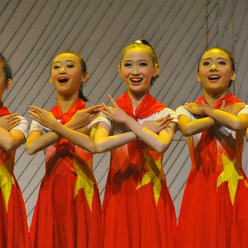 红领巾舞蹈服红六一儿童演出服装