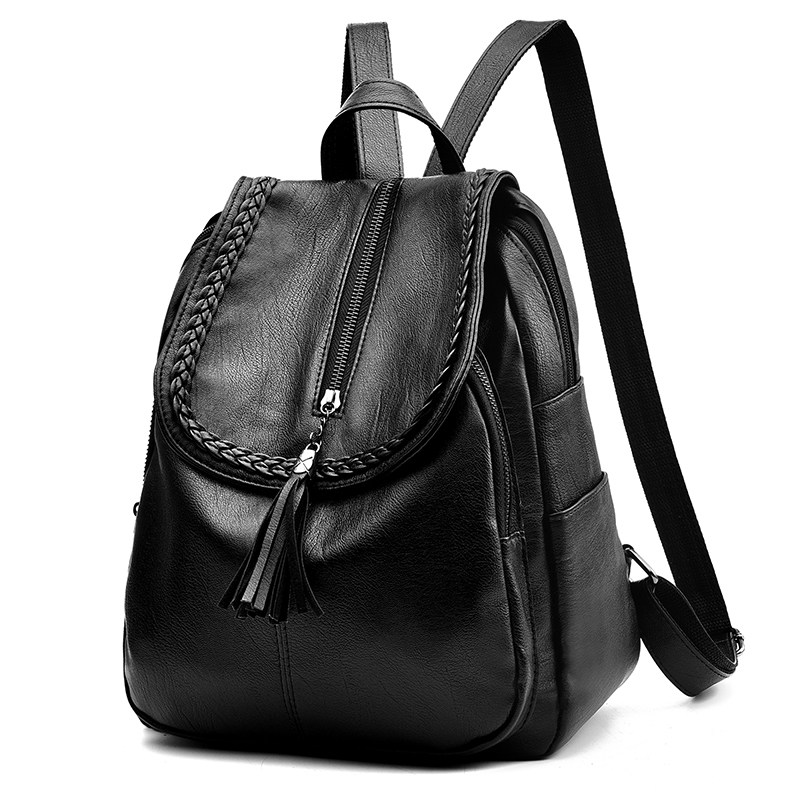 中年妈妈双肩包女简约百搭妇女皮包包中老年人大妈小背包婆婆奶奶