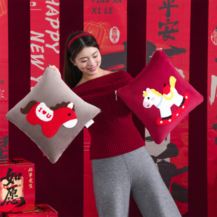 抱枕被子两用二合一沙发午睡毯冬天加厚车上睡觉办公室枕头被靠垫