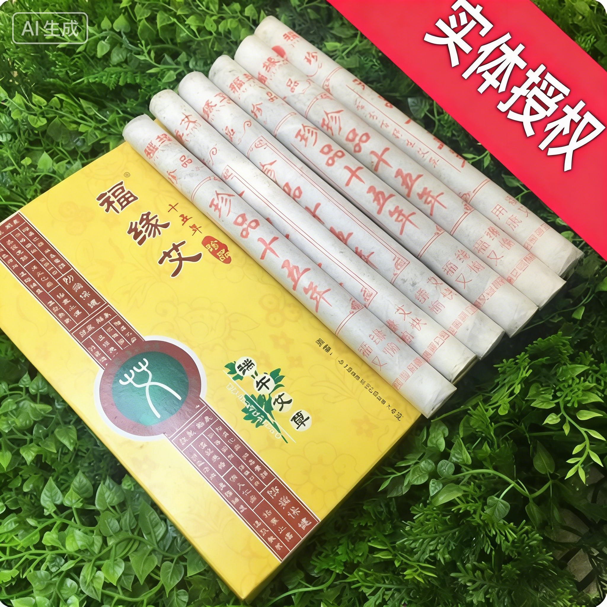 福缘艾艾条艾柱 按摩温熏调理 6 只装 正品十五年陈艾家用艾灸条