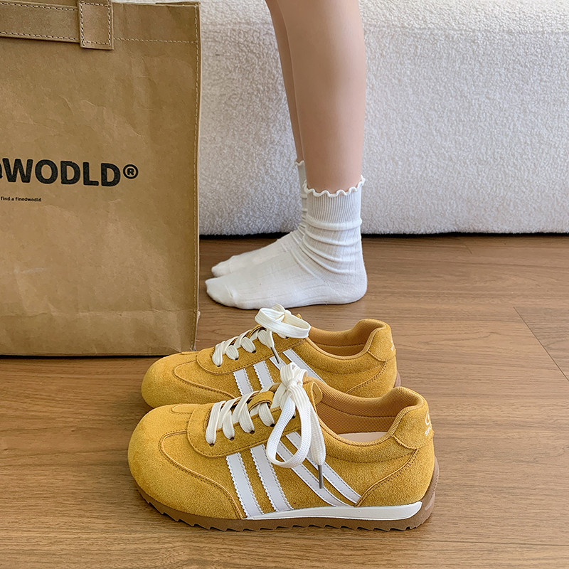 爆款百搭平底德训鞋女2026年新款春季板鞋时尚阿甘ins潮休闲运动,女鞋,德训鞋,淘宝优惠券,粉丝福利购,淘宝优惠卷