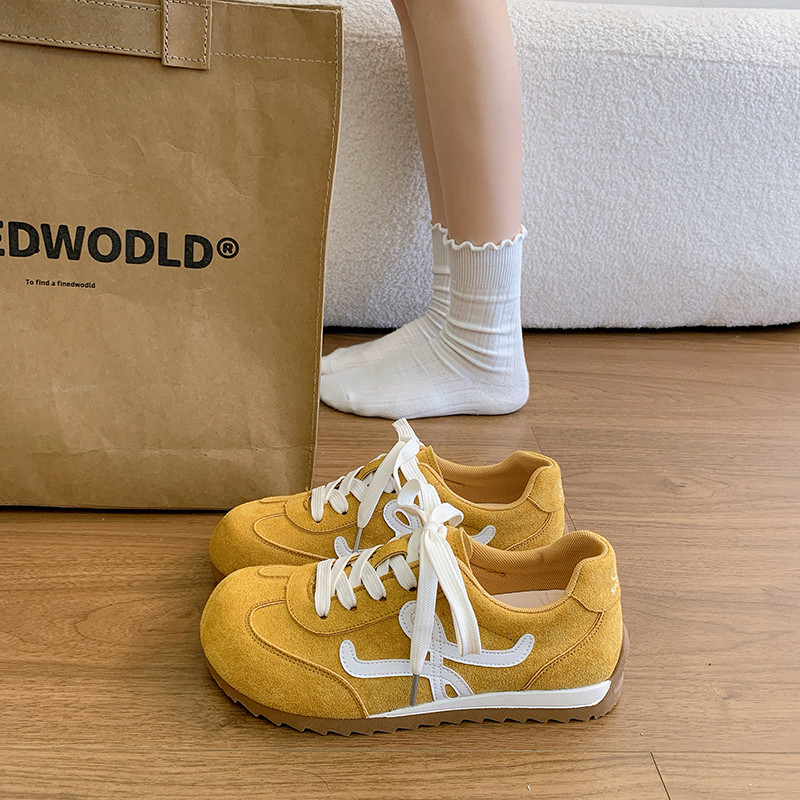 爆款百搭平底德训鞋女2026年新款春季时尚板鞋ins潮阿甘运动休闲,女鞋,德训鞋,淘宝优惠券,粉丝福利购,淘宝优惠卷