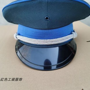 库存老式大檐帽蓝色帽子凡立丁乐队演出帽05怀旧帽子收藏正品