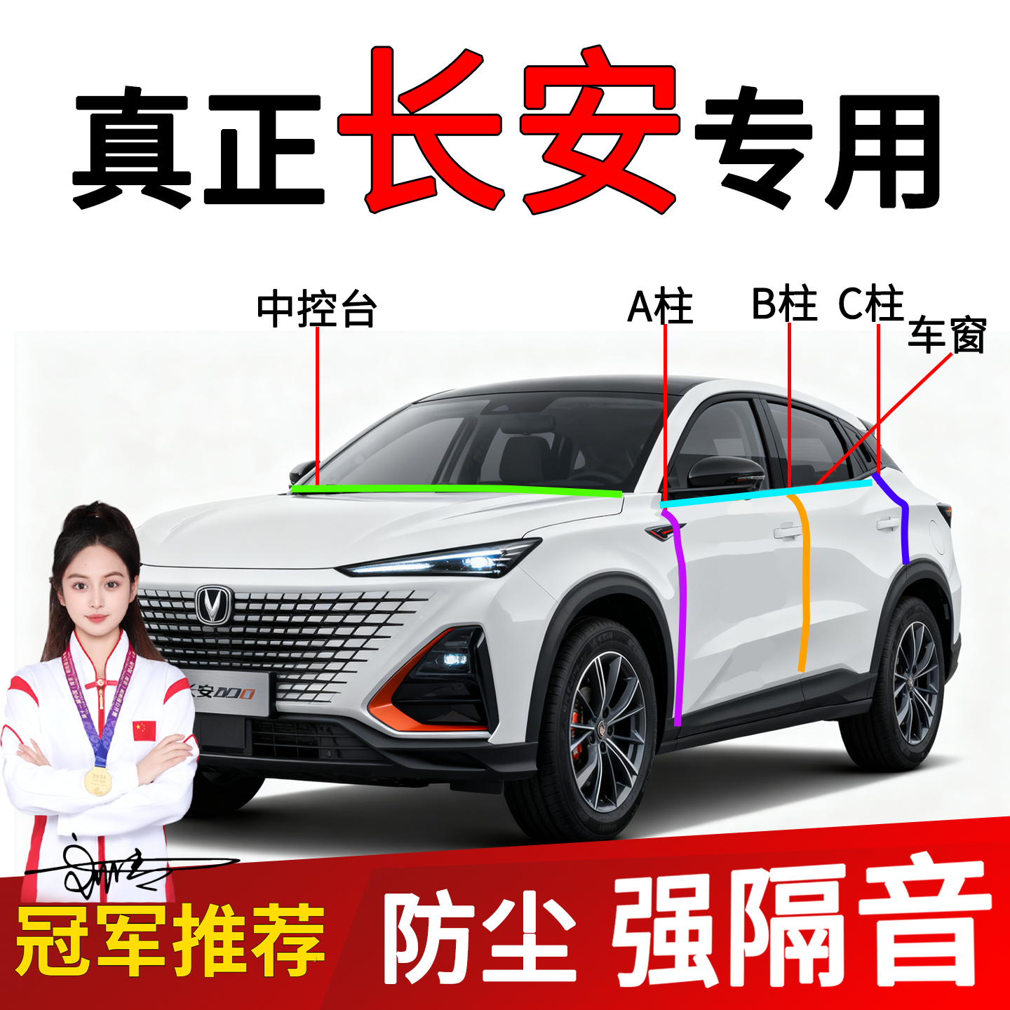 长安车门B/C柱隔音密封条