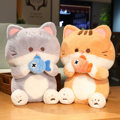 Милая плюшевая кукла со шнуром, детская игрушка, подушка, кот, подарок на день рождения, котенок