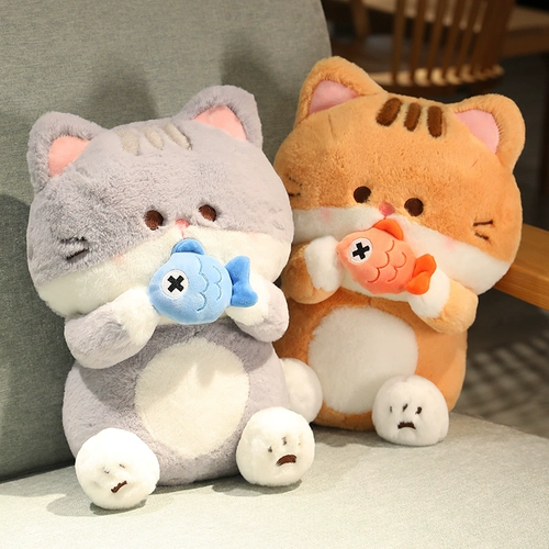 Милая плюшевая кукла со шнуром, детская игрушка, подушка, кот, подарок на день рождения, котенок
