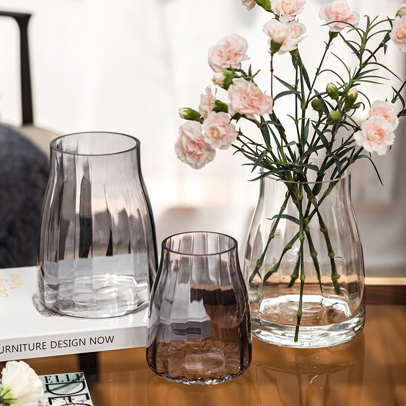 高级感鲜花水养玻璃花瓶