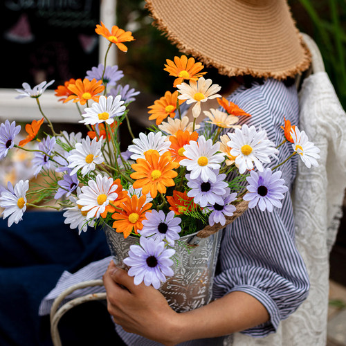 掬涵仿真花波斯菊格桑花假花