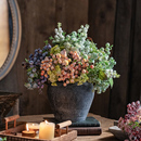 掬涵蓝莓假花仿真花摆设高级感逼真客厅干花花束花艺摆件插花装 饰