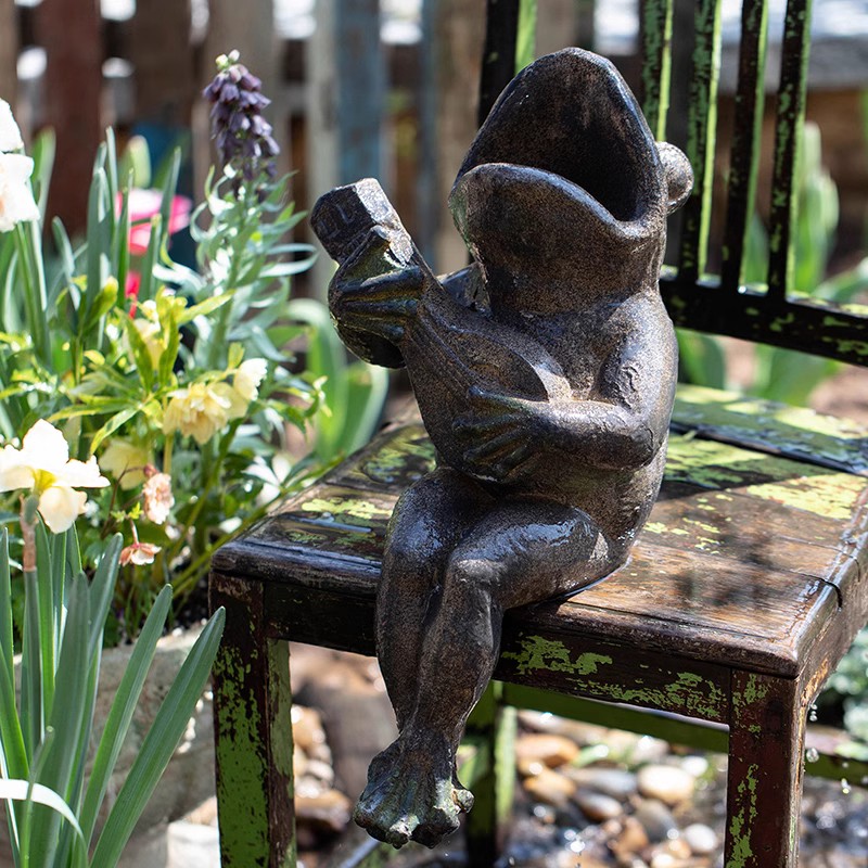 掬涵弹琴花盆园艺杂货墙壁青蛙