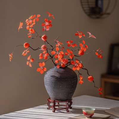 仿真花高级感逼真观音莲假花摆设