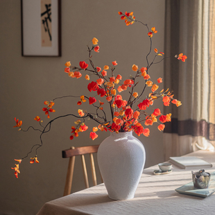 逼真干花栾树灯笼果假花仿真花摆设装饰高档轻奢仿生花束花艺摆件