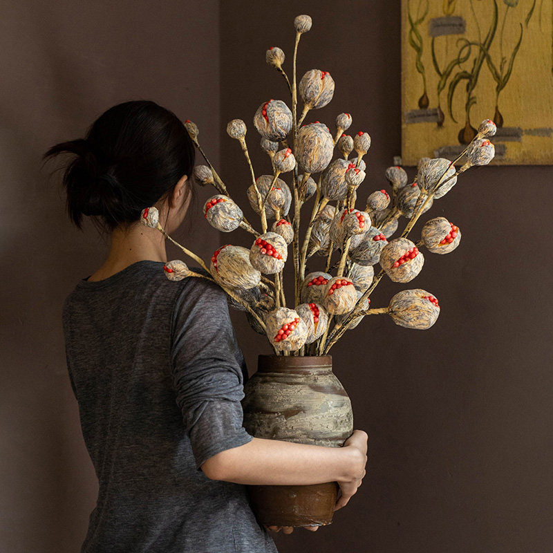 掬涵侘寂风禁果仿真花束摆件轻奢高级感果实干花艺客厅家居装饰品,家居饰品,仿真花/假花,淘宝优惠券,粉丝福利购,淘宝优惠卷