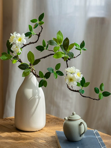 Юхан имитирует листья яблони, настольная цветочная композиция, букет, зеленые растения, искусственные цветы, простой домашний интерьер, украшение для гостиной, украшения