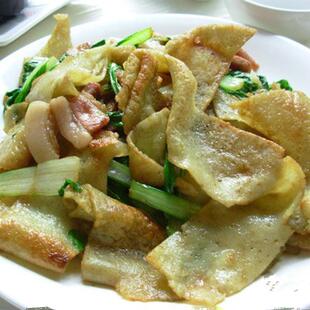 湖北天门特产农家手工现做新鲜豆饼豆丝湿绿豆皮真空包装 3斤