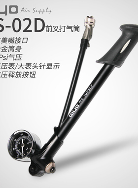 台湾GIYO山地车气叉打气筒避震自行车前叉气筒高压便携迷你GS02D