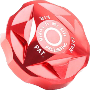 RISK山地自行车避震前叉肩盖铝合金气室盖肩控盖气叉防尘盖气嘴帽