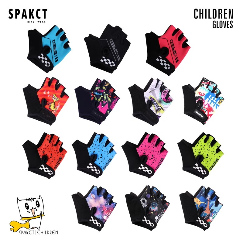 spakct儿童滑步车骑行手套女童