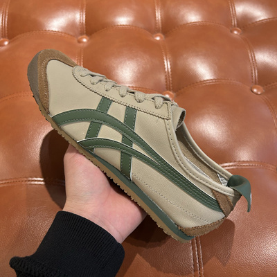Onitsuka Tiger鬼塚虎MEXICO 66男女款奶茶色休闲鞋1183C102-250
