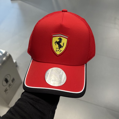 PUMA彪马FERRARI法拉利赛车系列透气网眼按扣调运动帽027403