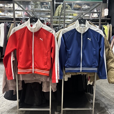 PUMA彪马女子【单依纯同款】撞色复古运动珠地面料T7外套638392