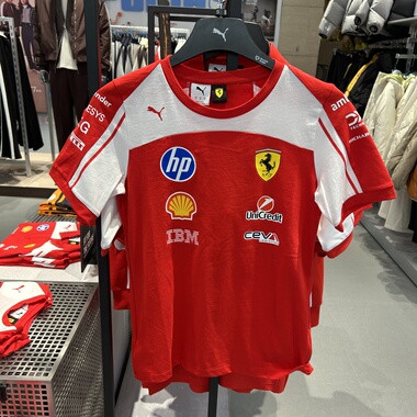 PUMA彪马2026赛季女子FERRARI法拉利赛车系列车迷版短袖T恤713836