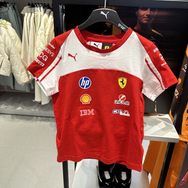 PUMA彪马2026赛季儿童FERRARI法拉利赛车系列车迷版短袖T恤713839