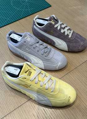 PUMA彪马Speedcat 男女同款褪色做旧烫金印花T头赛车薄底鞋403688