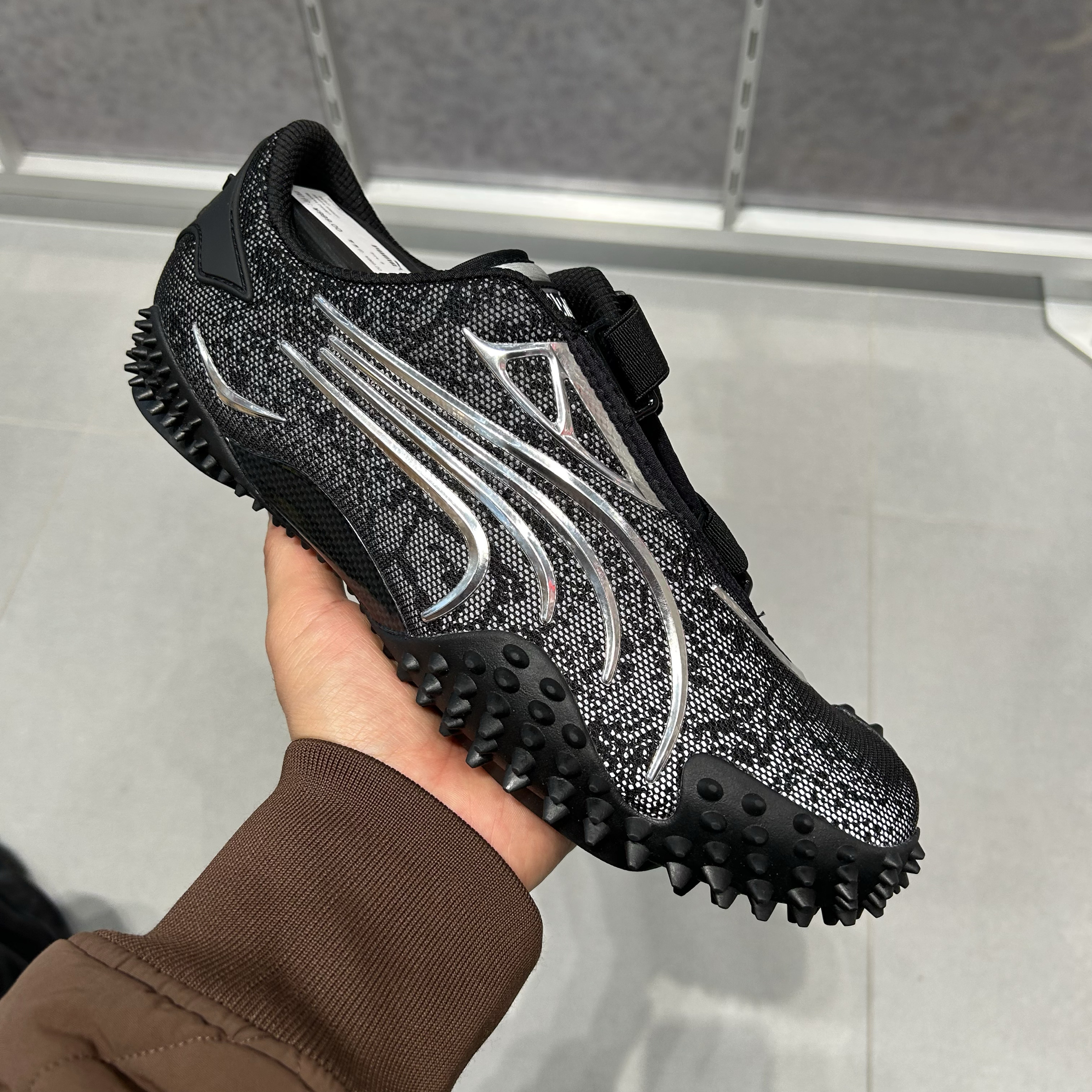 PUMA彪马Mostro Metallic男女复古魔术贴金属色薄底休闲鞋401015