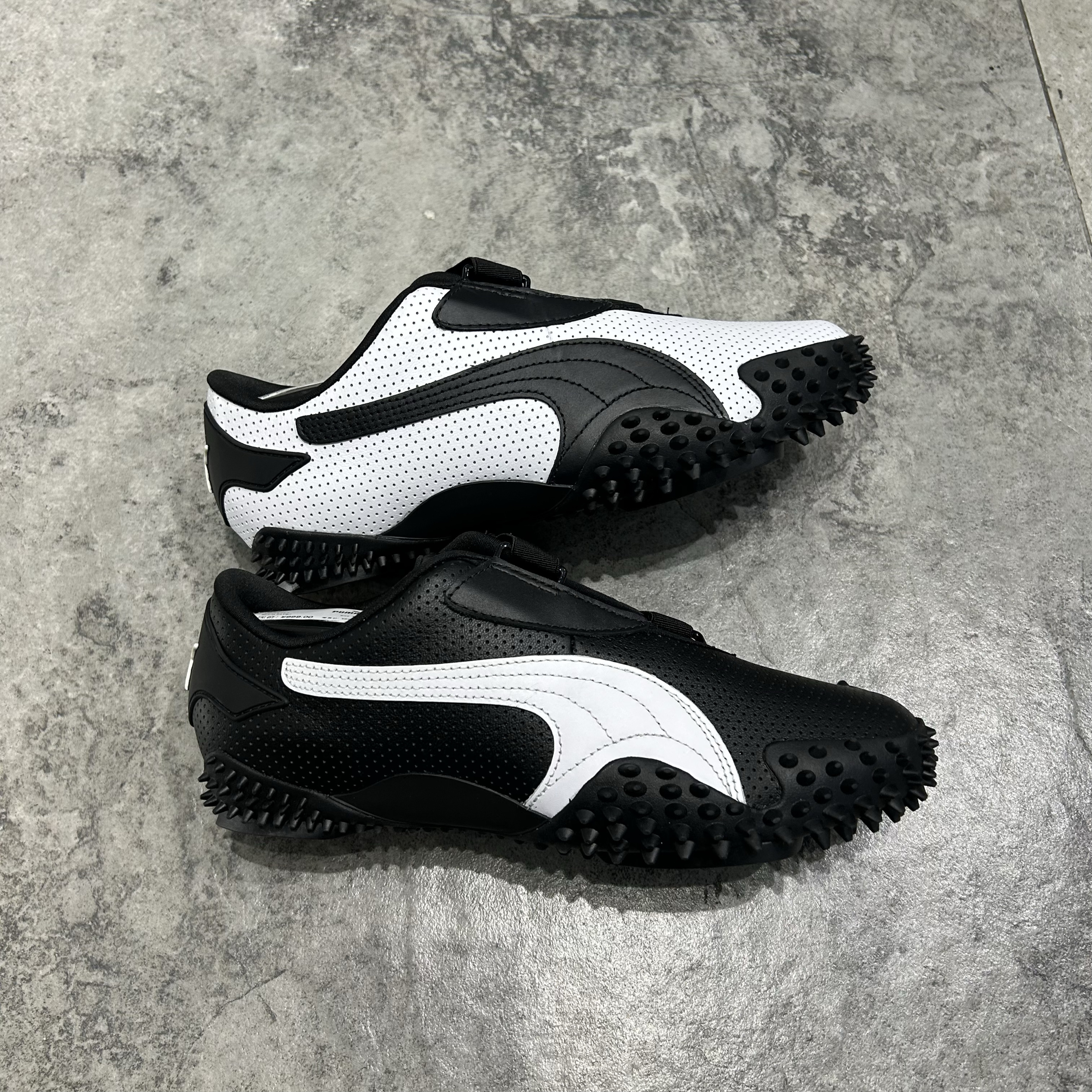 PUMA彪马MOSTRO PERF男女款黑白熊猫薄底透气魔术贴休闲鞋397331