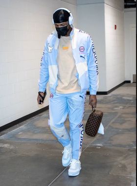 PUMA彪马KIDSUPER联名男子印花刺绣运动休闲宽松版长裤598462