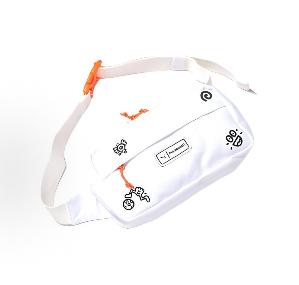 PUMA彪马MR DOODLE联名男女款卡通趣味图案休闲斜挎包腰包077439