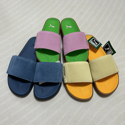 PUMA彪马PALERMO FOIL男女同款反毛皮复古外穿拖鞋397654 399041