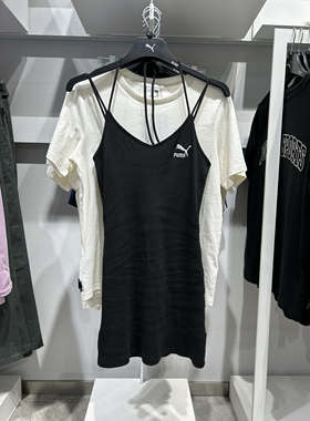 PUMA彪马正品RIBBED DRESS新款女子百搭螺纹紧身吊带连衣裙630530