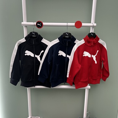 PUMA彪马T7 Jacket儿童撞色插肩袖T7运动休闲拉链立领外套951087