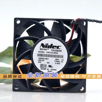 全新原装 Nidec 8CM V35132-55RA 8038 24V 0.45A 变频器散热风扇