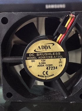 原装ADDA风扇 6CM 6025 12V 0.38A 服务器风扇 AD0612XB-A72GL