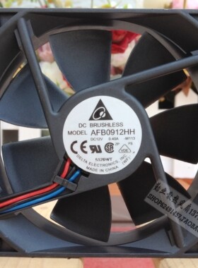 台达/DELTA 9225风扇 92*92*25 AFB0912HH 12V 0.4A 轴承风机