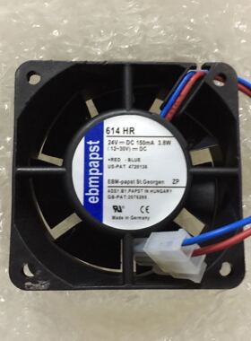 全新德国EBMPAPST TYP 614HR/H/U/N 24V 6025 6CM 变频风扇