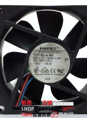原装德国papst TYP 8414NH 8025 24V 2.4W 8CM/厘米 变频器风扇